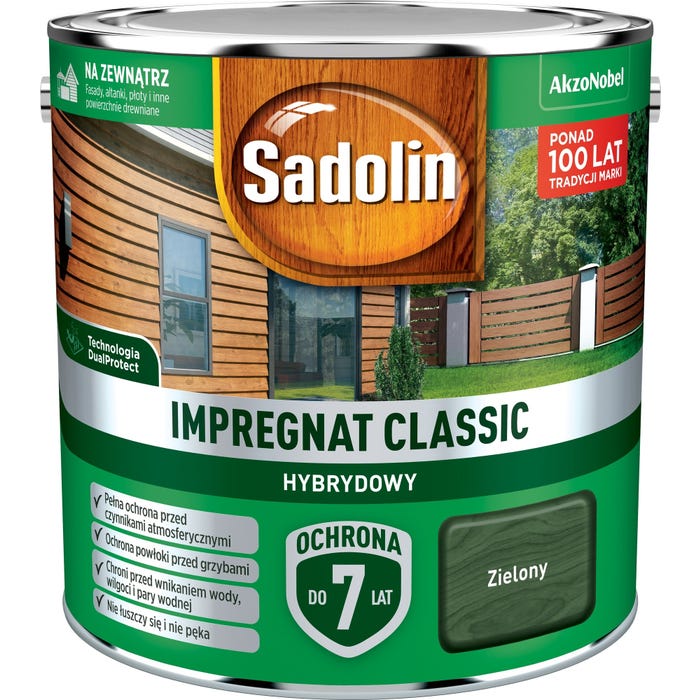 Impregnat hybrydowy Sadolin Classic zielony 2,5l
