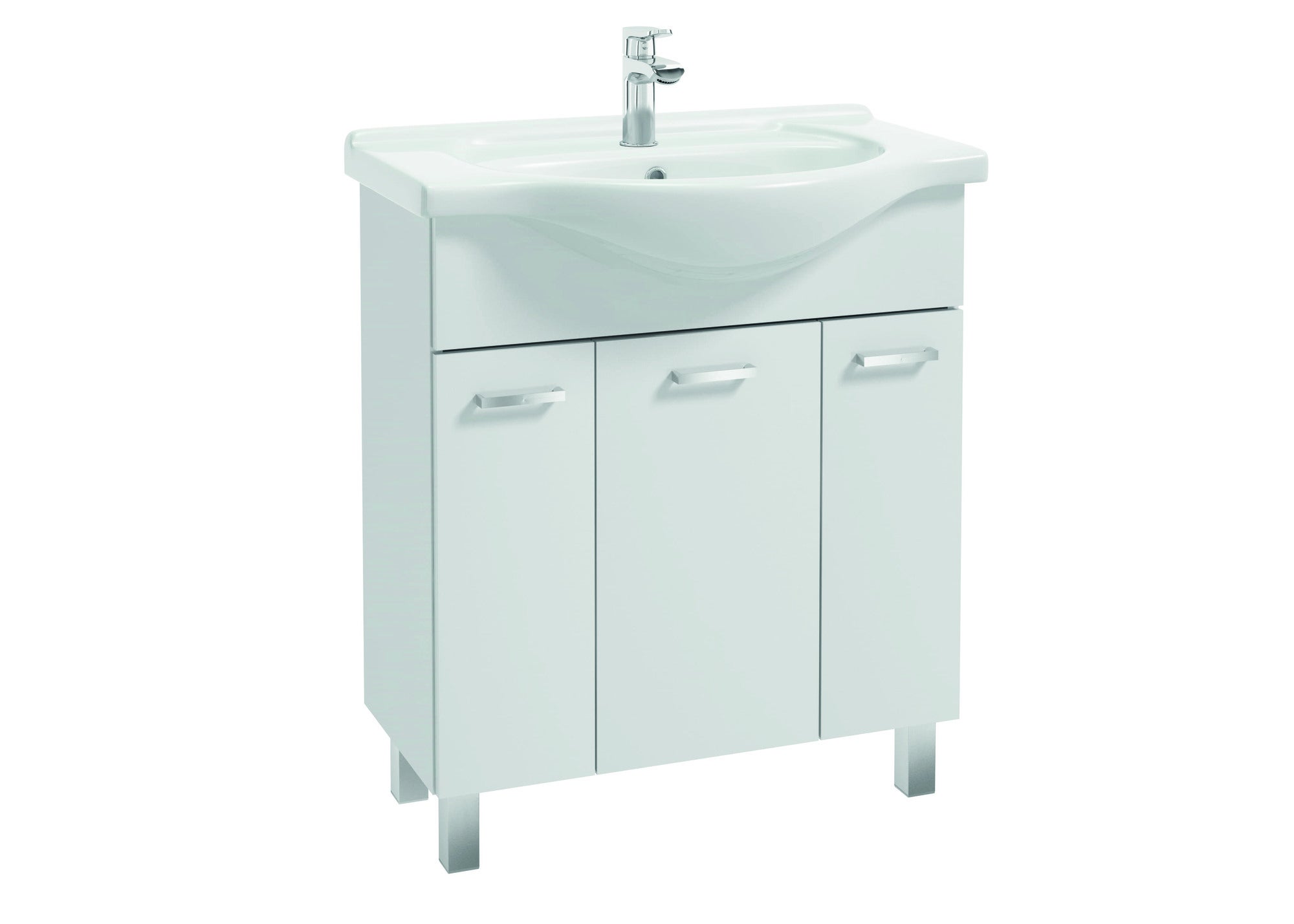 Zestaw szafka z umywalką Mea 75 cm biały 0