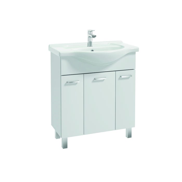 Zestaw szafka z umywalką Mea 75 cm biały