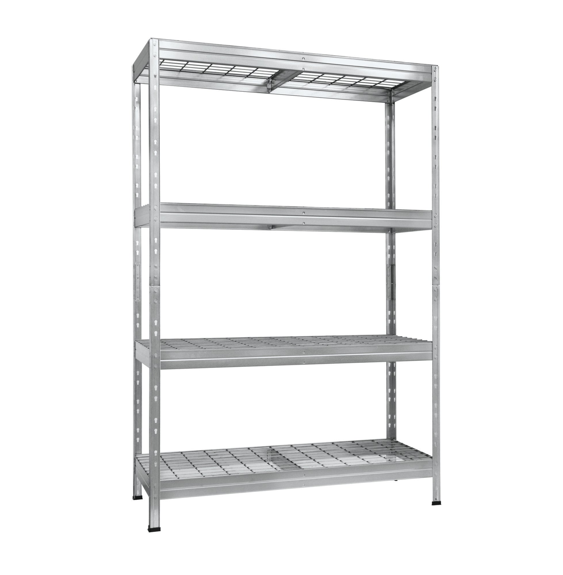 Regał magazynowy Wire Rivet wym. 180x120x45 cm, 4 półki, nośność 300 kg