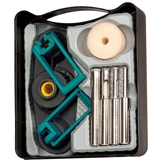 Zestaw otwornic diamentowych 4 szt. + adapter Wolfcraft