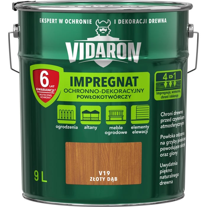 Impregnat Vidaron złoty dąb 9l