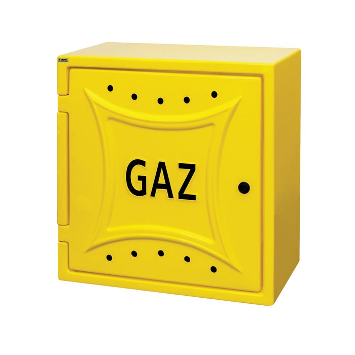 Szafka gazowa G63 60x60 cm z plecami, żółta