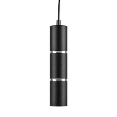 Lampa wisząca BAMBOO 1xGU10, czarna, przewód 1m 2