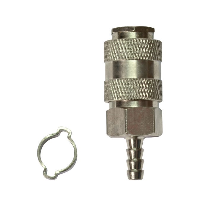 Końcówka węża 6x11 mm, szybkozłączka + zacisk Stanley