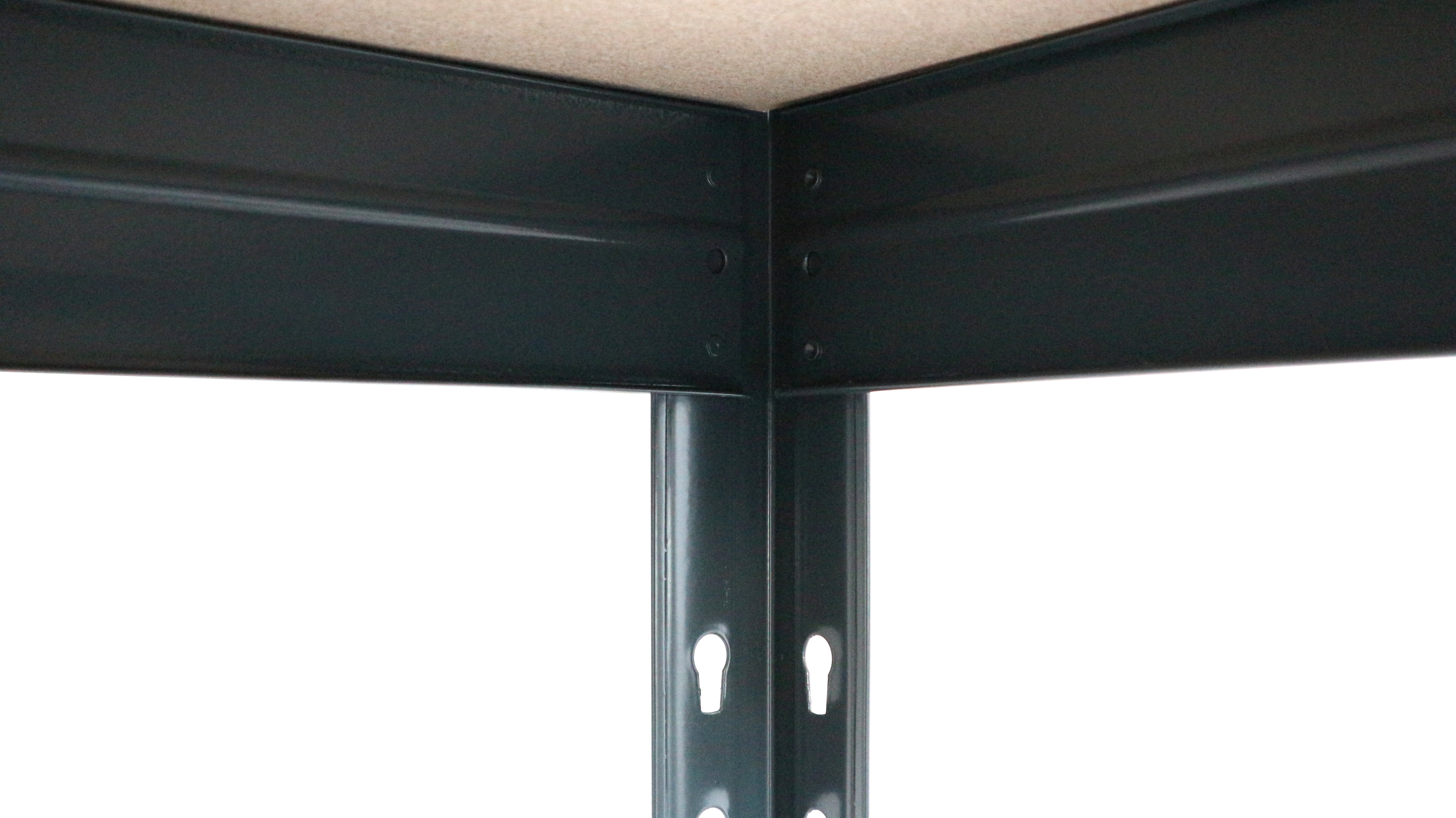 Regał magazynowy Rivet wym. 180x90x45 cm, 4 półki, nośćność 360 kg 4