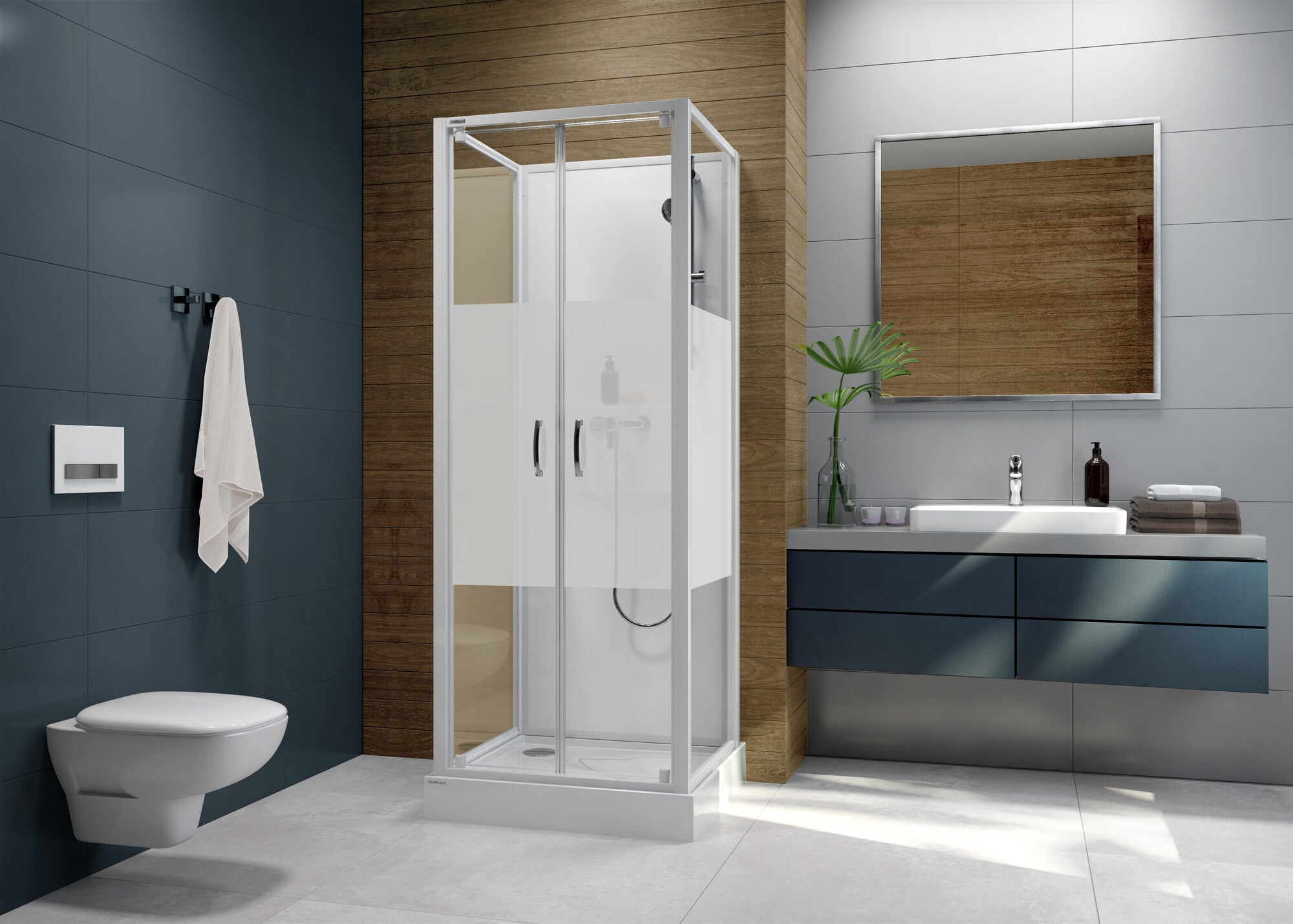 Kabina prysznicowa Sanplast Basic 70x70 cm 1