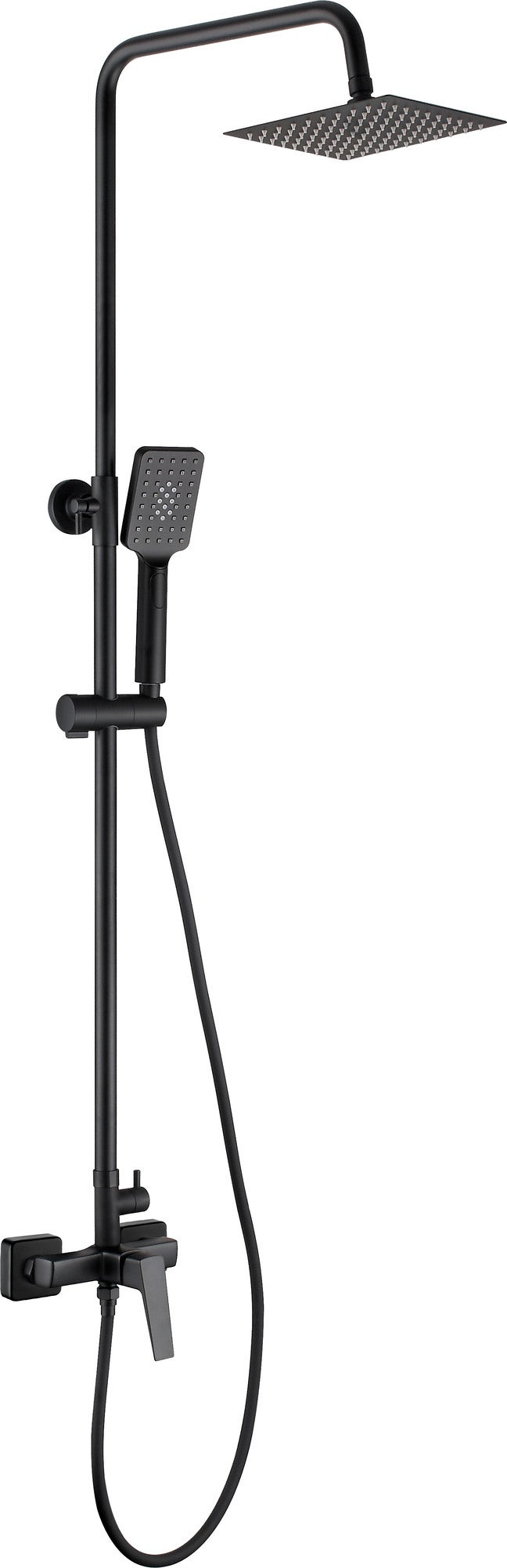 Zestaw prysznicowy Blur z deszczownicą czarna