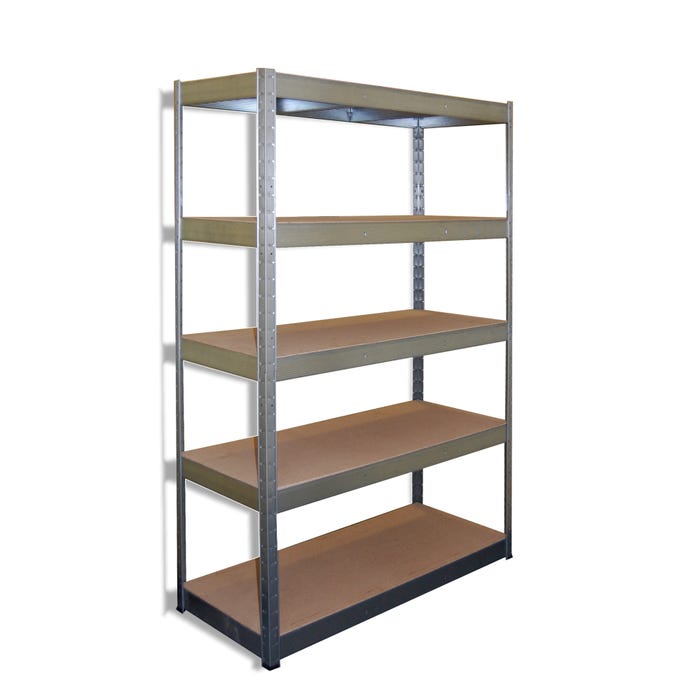 Regał magazynowy Stocker wym. 180x120x45 cm, 5 półek, 250 kg