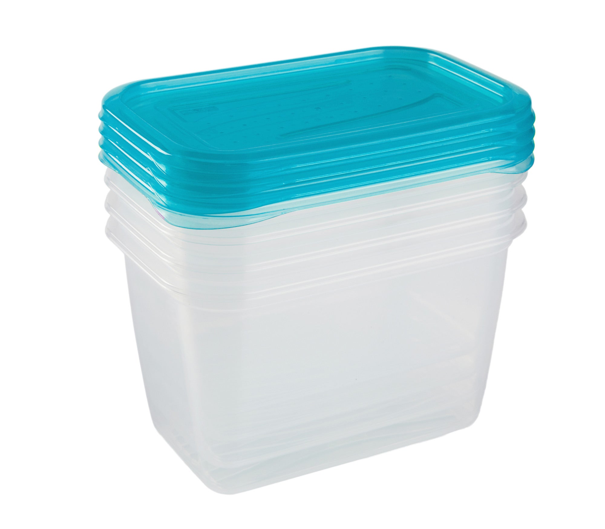 Zestaw 4 prostokątnych pojemników 0.75 l 