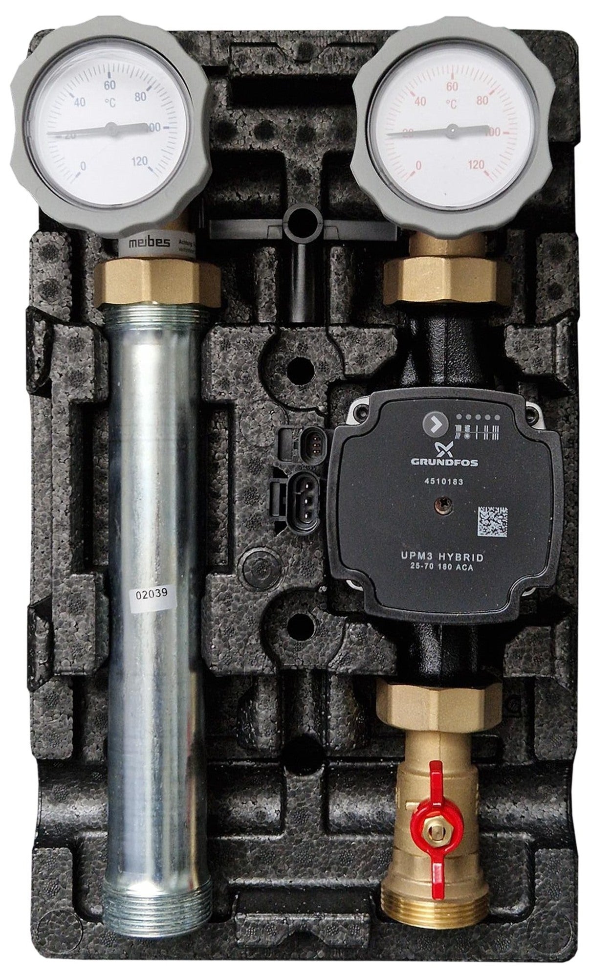 Grupa pompowa Uk/8 1" bez mieszacza Grundfos Upm3 Hybrid 25-70 2