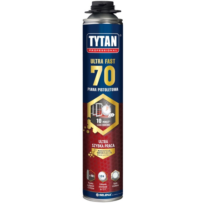 Piana montażowa Tytan Ultra Fast 70 870 ml, pistoletowa