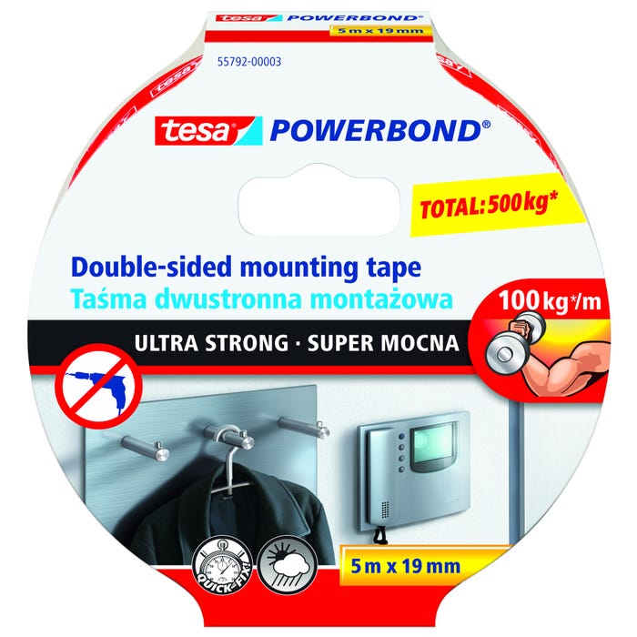 Taśma montażowa Powerbond Tesa mocna 19mm x 5m