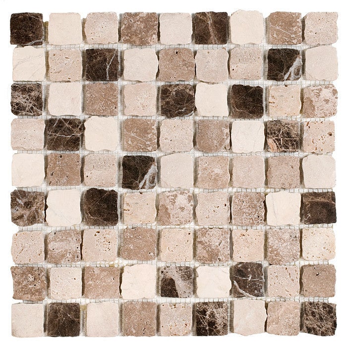 Mozaika szklana Travertine Bend mix 30,5x30 cm gat.1