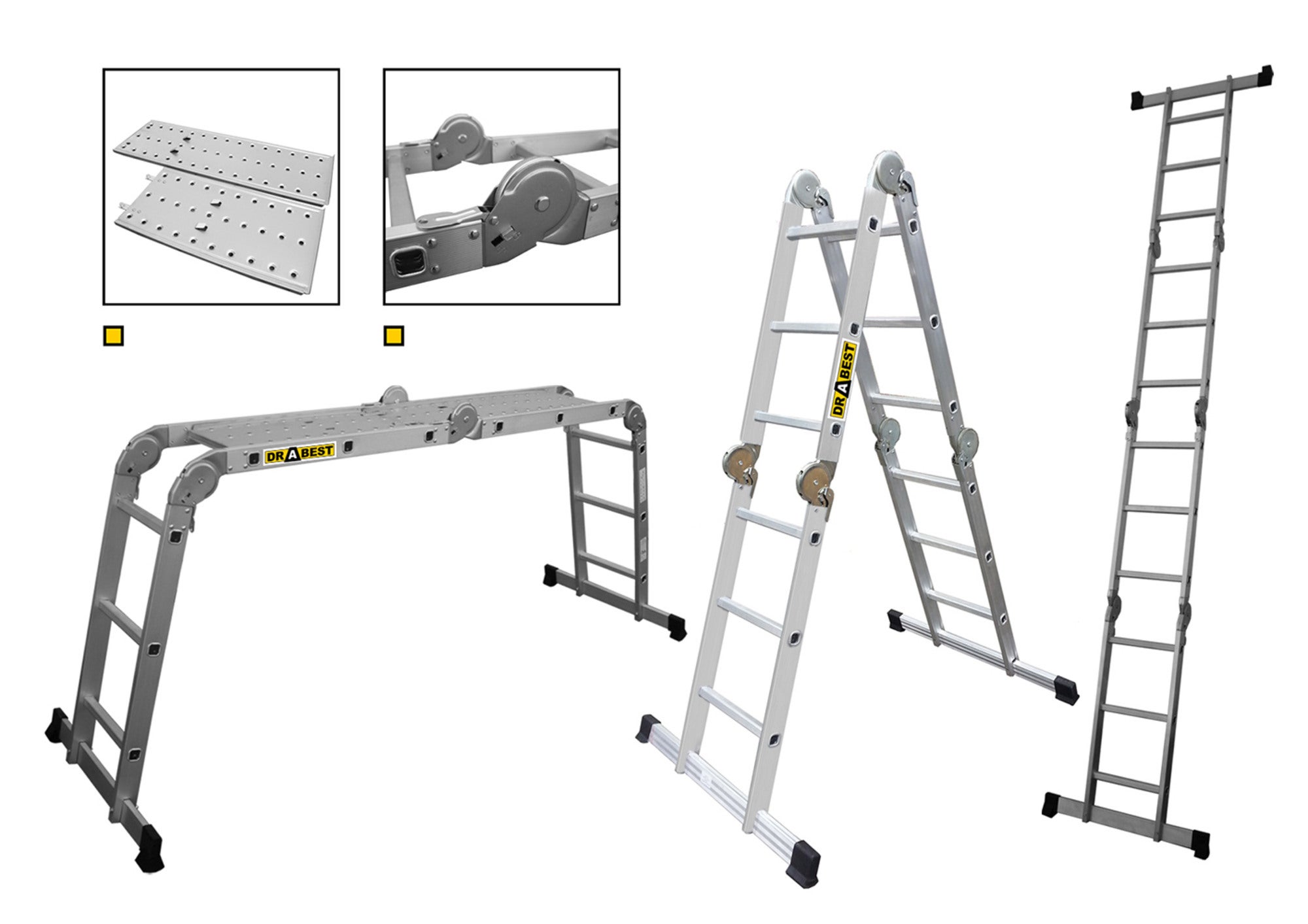 Drabina specjalistyczna 4x3 + podest gratis 2
