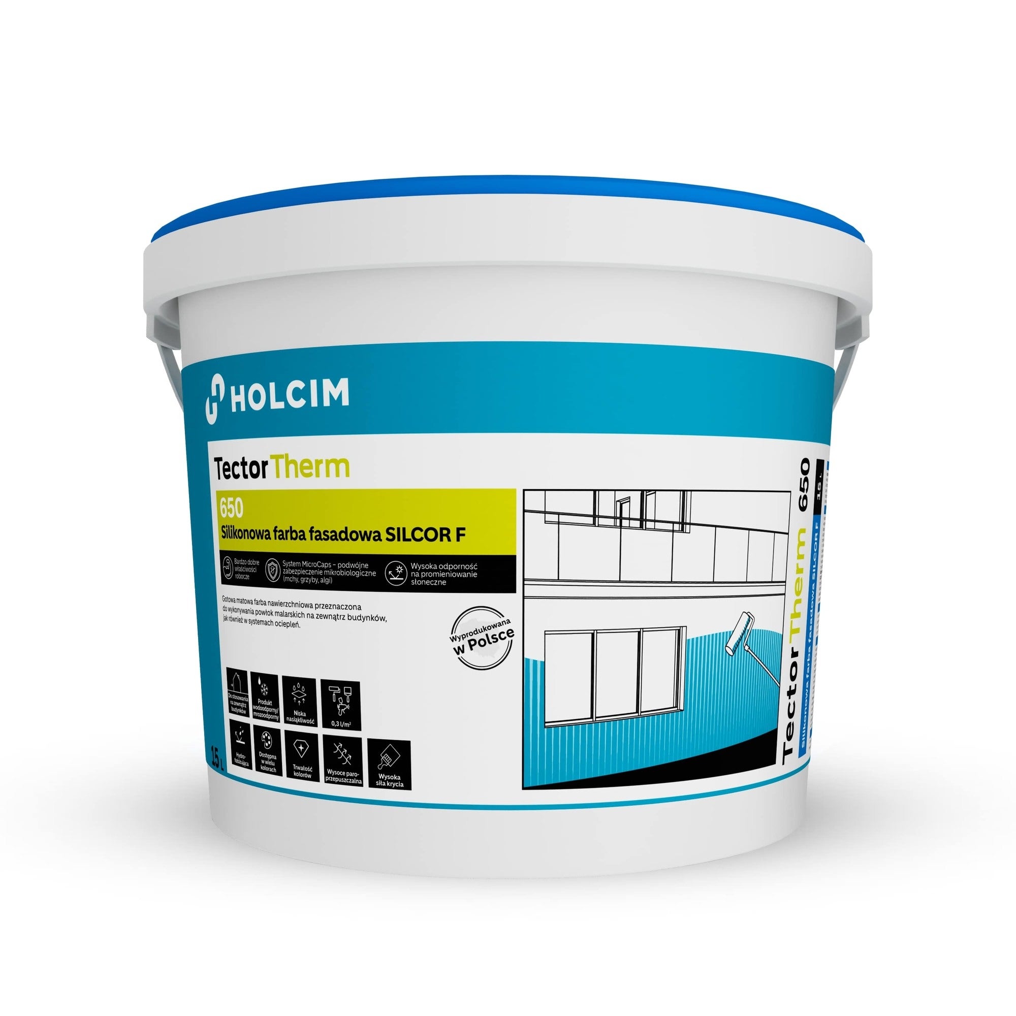 Farba fasadowa, silikonowa A 650 TectorTherm 15 l