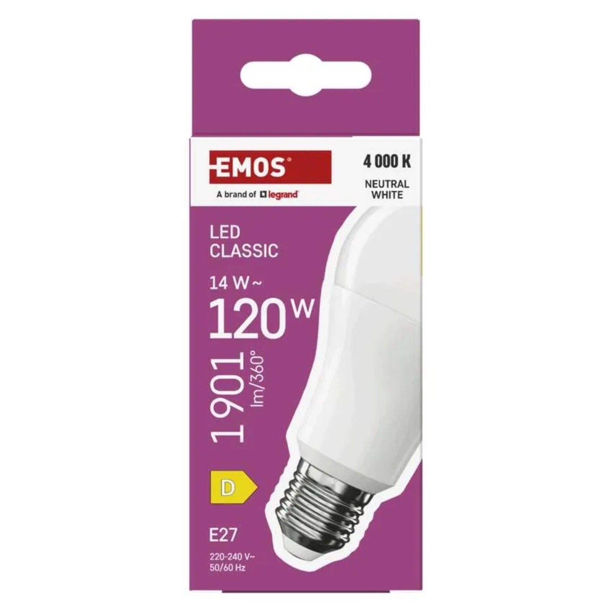 Żarówka LED E27 A65 14W 1901lm 4000K 1
