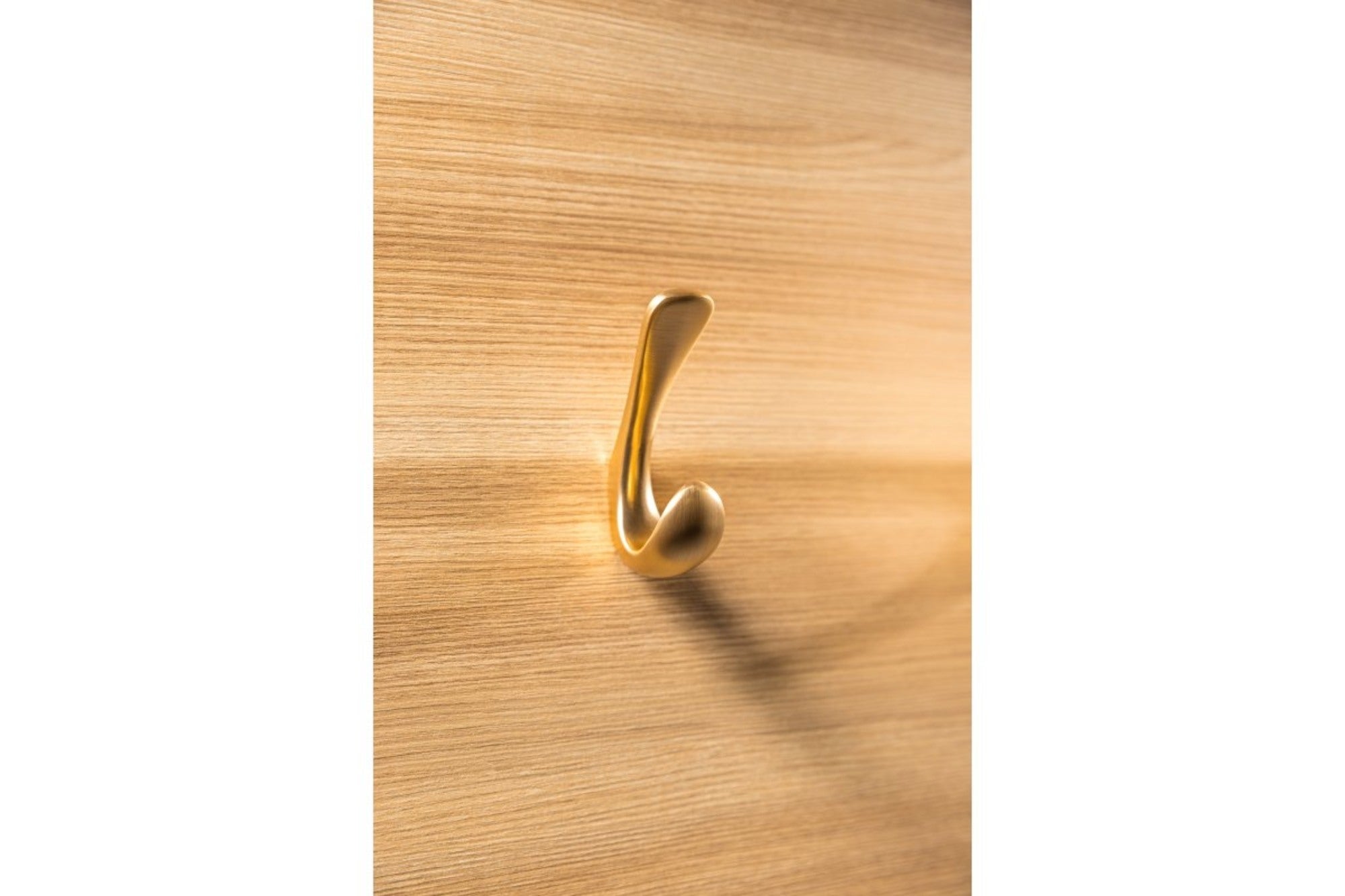 Wieszak podwójny złoto szczotkowana 0