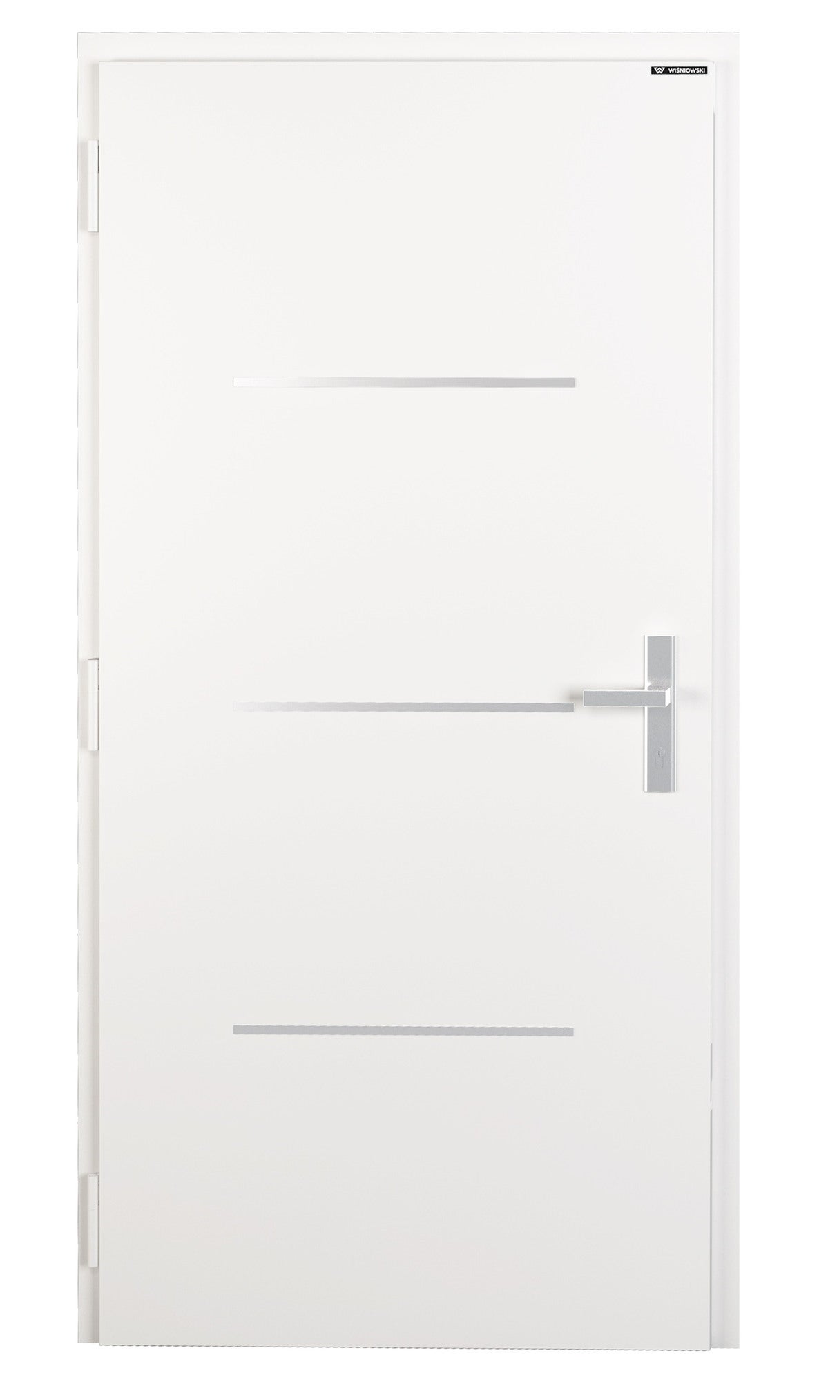 Drzwi zewnętrzne NOVIA Solid białe 90 lewe