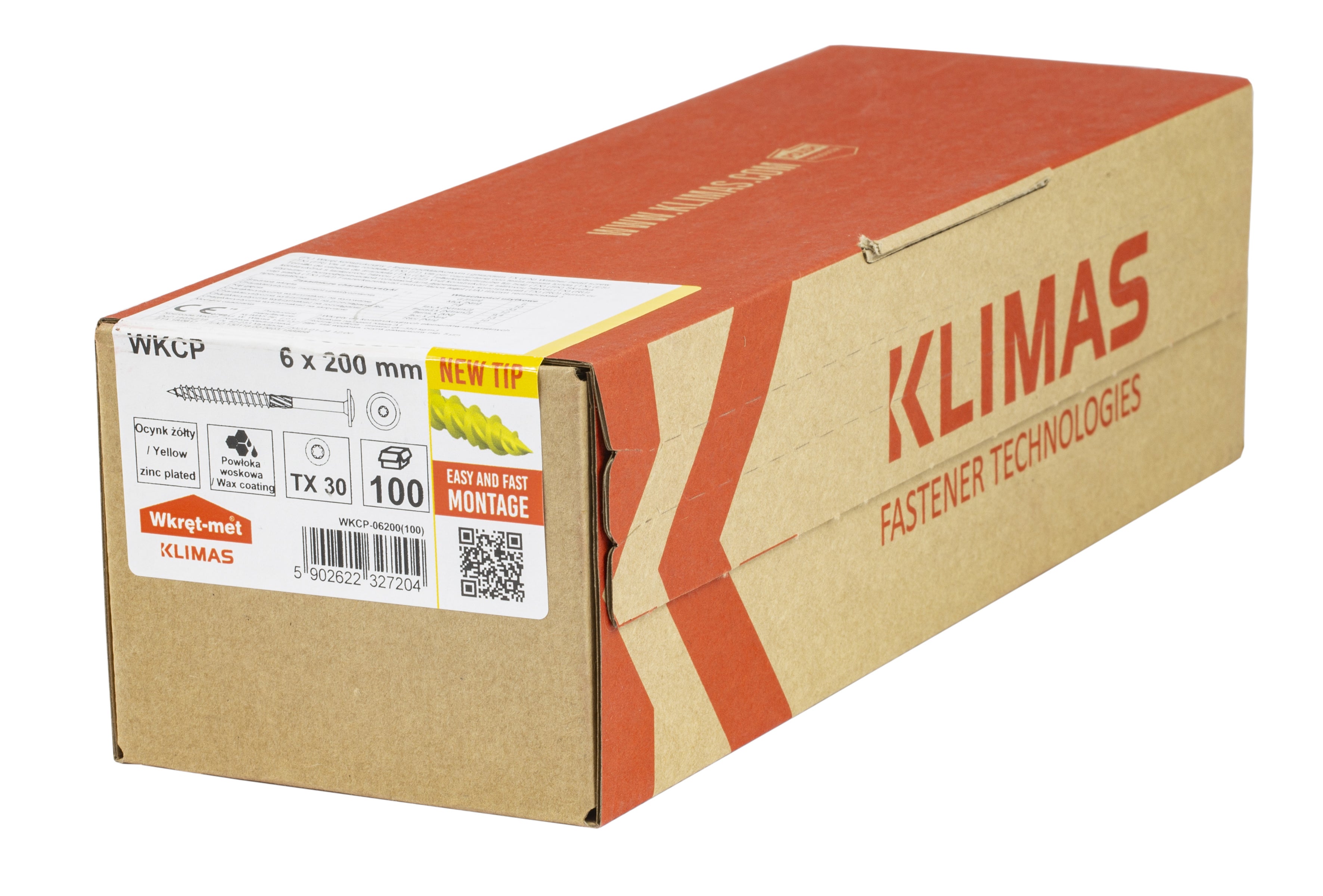 Wkręt do łączników ciesielskich z łbem talerzykowym 6x200 mm (5 kg.) 1