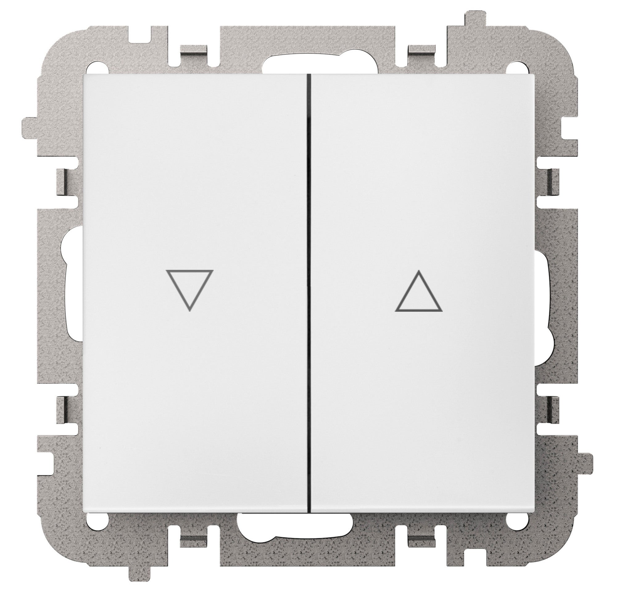 Vestra biały przycisk żaluzjowy z ramką