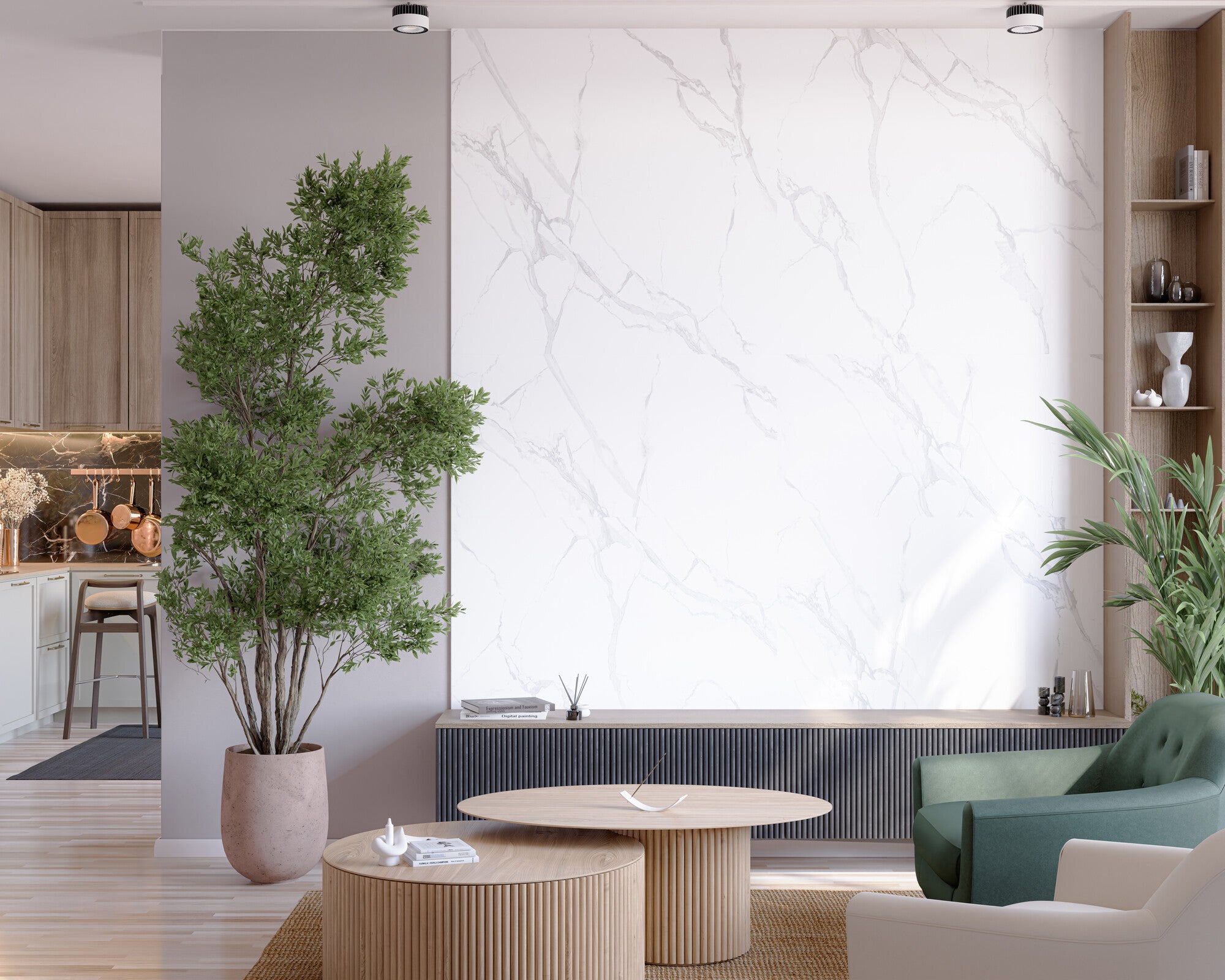 Panel ścienny SPC Carrara 4 mm biały 120x60 2