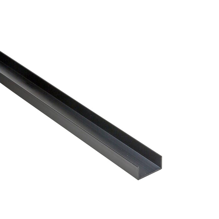 Kształtownik PCV czarny 10x21x1mm 1m