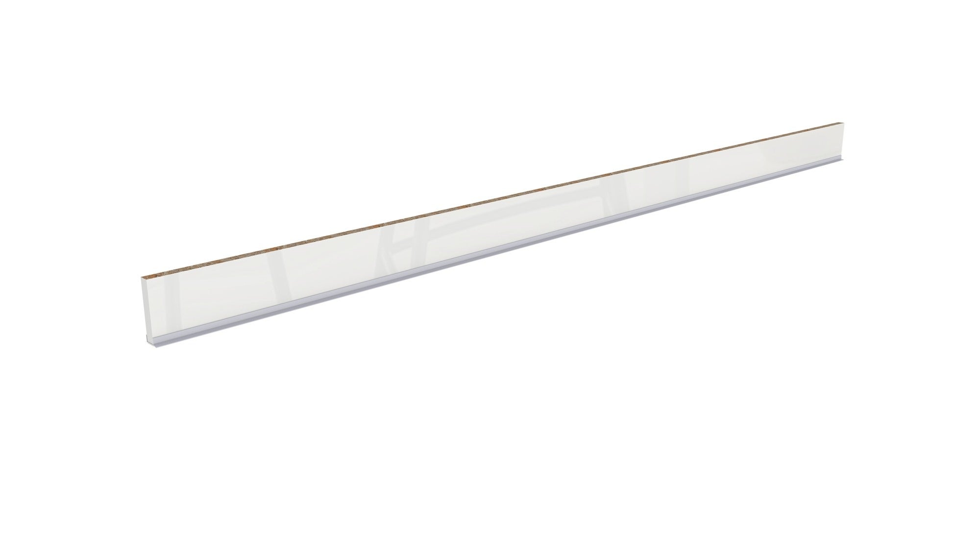 Cokół z uszczelką akryl biały połysk 2000x100