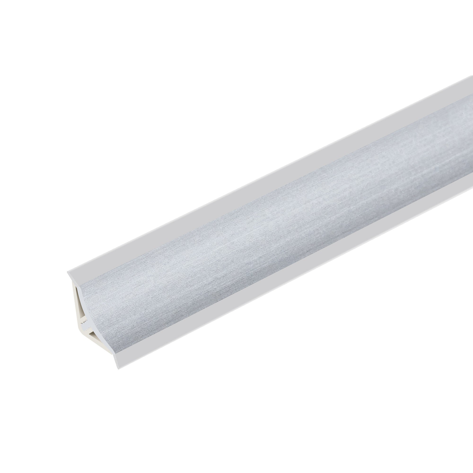 Listwa przyblatowa PVC wklęsła wąska 14x14mm Cezar Aluminium mat 3m 0