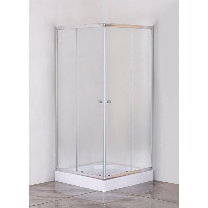 Kabina prysznicowa Aveeo Naki 80 cm z brodzikiem chrom