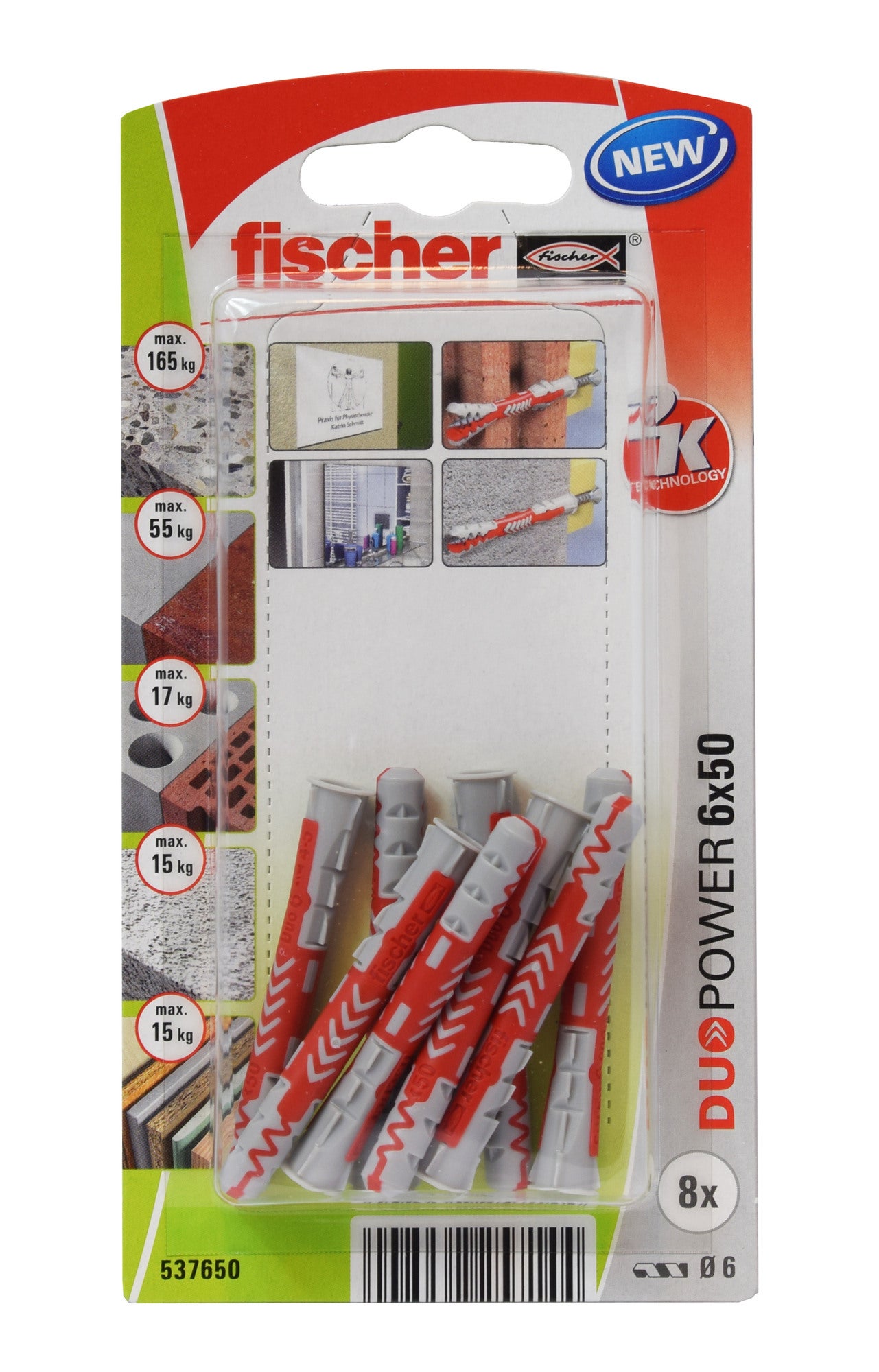 Kołek uniwersalny Duopower 6.0x50 mm