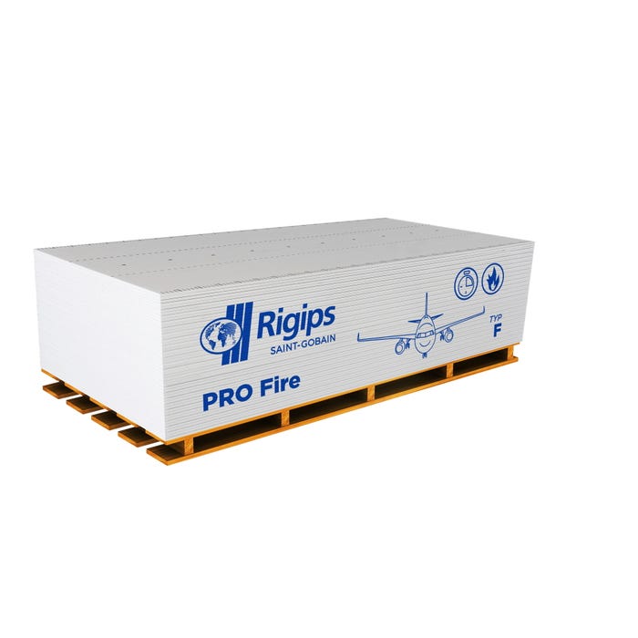 Płyta gipsowo-kartonowa ogniotrwała Rigips PRO Fire 1200x2000x12,5 mm GKF typ F