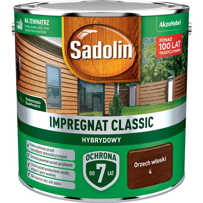 Impregnat hybrydowy Sadolin Classic orzech włoski 2,5l