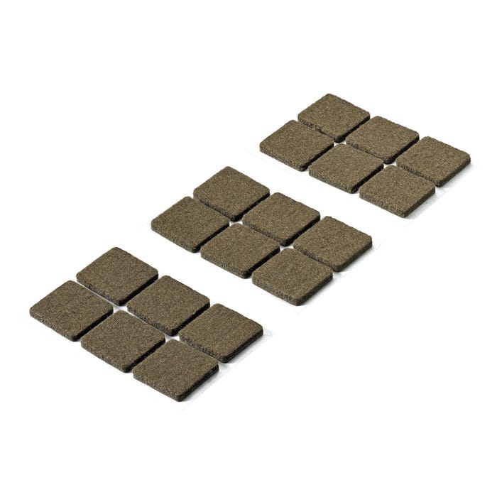 Podkładki filcowe samoprzylepne 25x25x4.5 mm 18 szt.