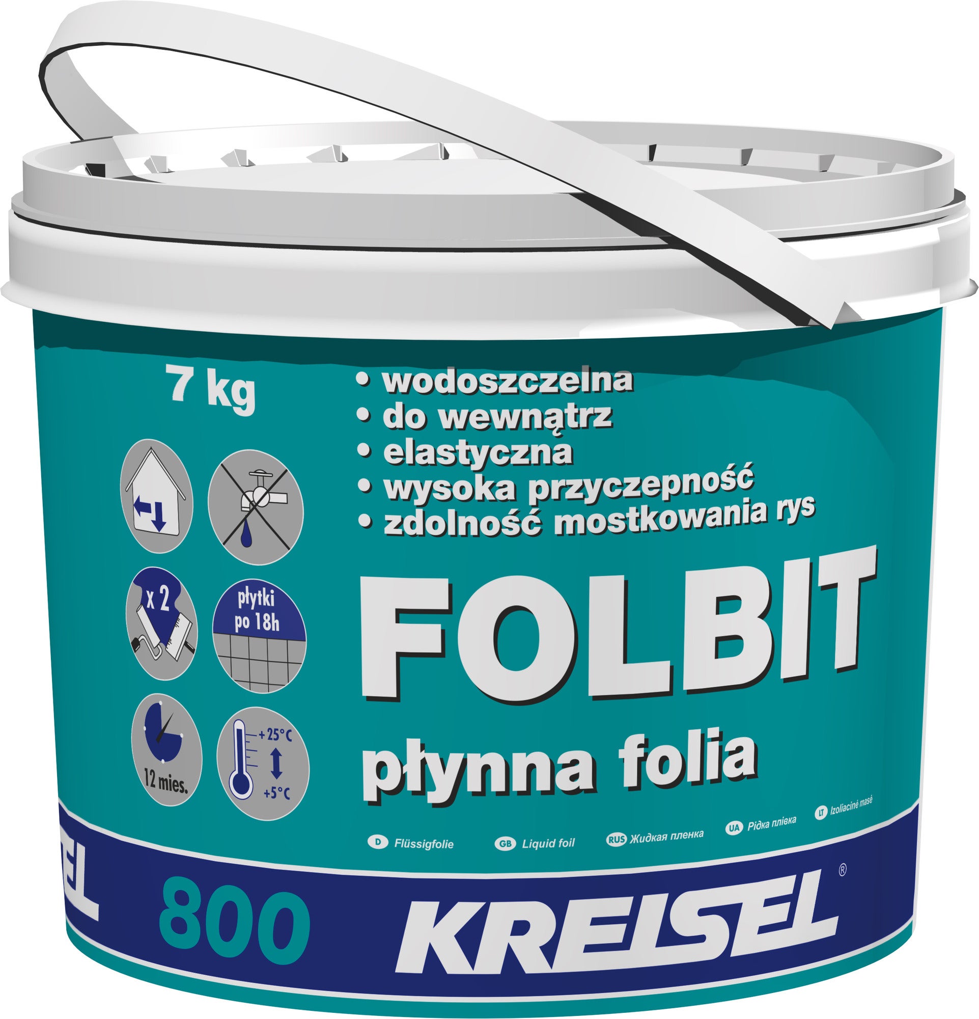 Folbit 800 płynna folia 7 kg