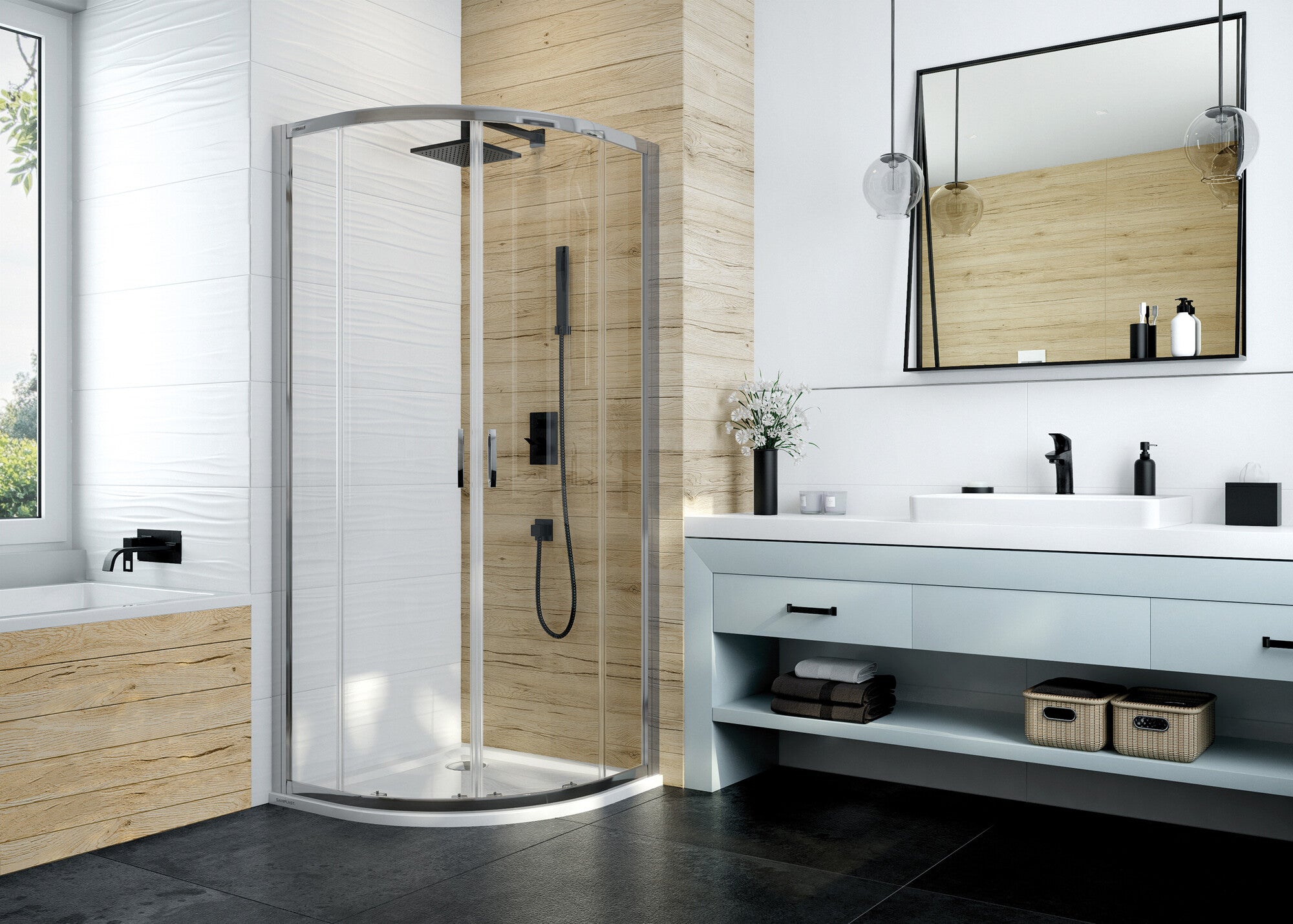 Kabina prysznicowa Sanplast Basic 80x80 cm 1