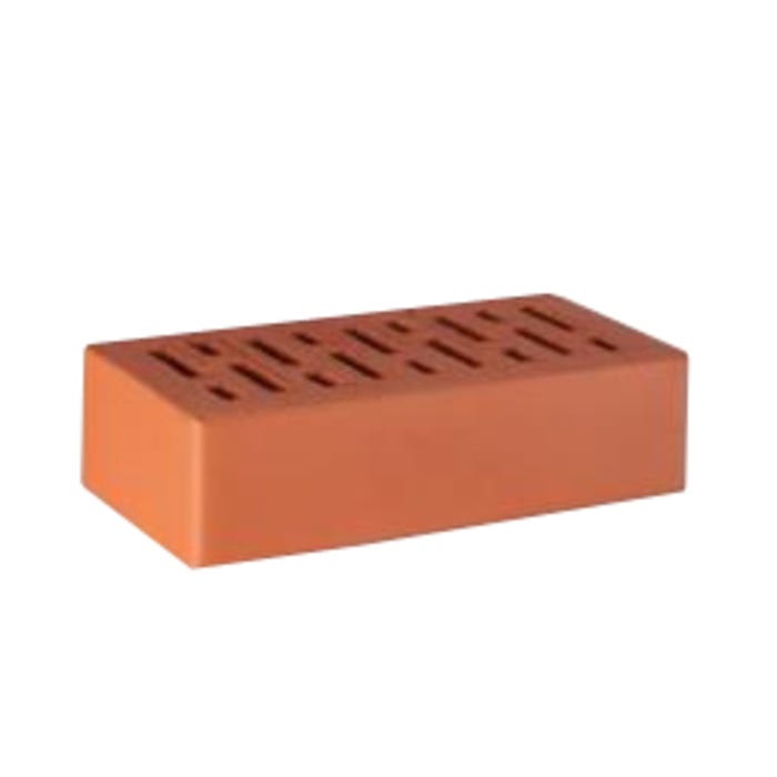 Cegła klinkierowa Lode Janka, drążona 120x250x65 mm, czerwień, gładka, 35 Mpa 51 szt./m2