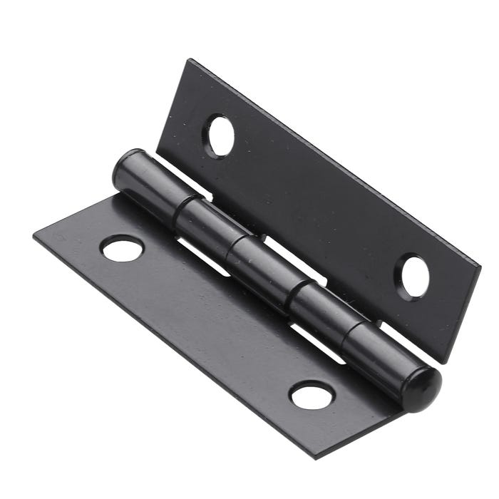 Zawias 50x30 mm stalowy czarny (2 szt.)