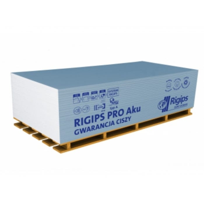 Płyta gipsowo-kartonowa akustyczna Rigips PRO Aku 1200x2600x12,5 mm GKB typ A