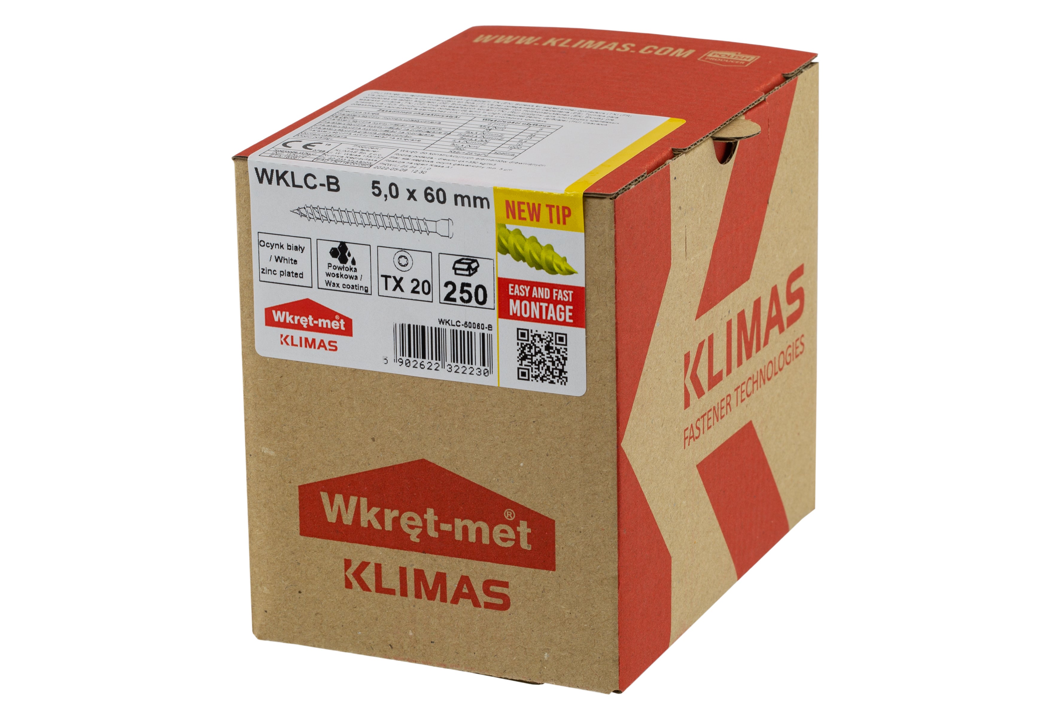 Wkręt do łączników ciesielskich z łbem walcowym 5x60 mm (250 szt.) 1