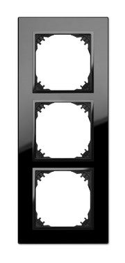 Santra czarny ramka szkło x3