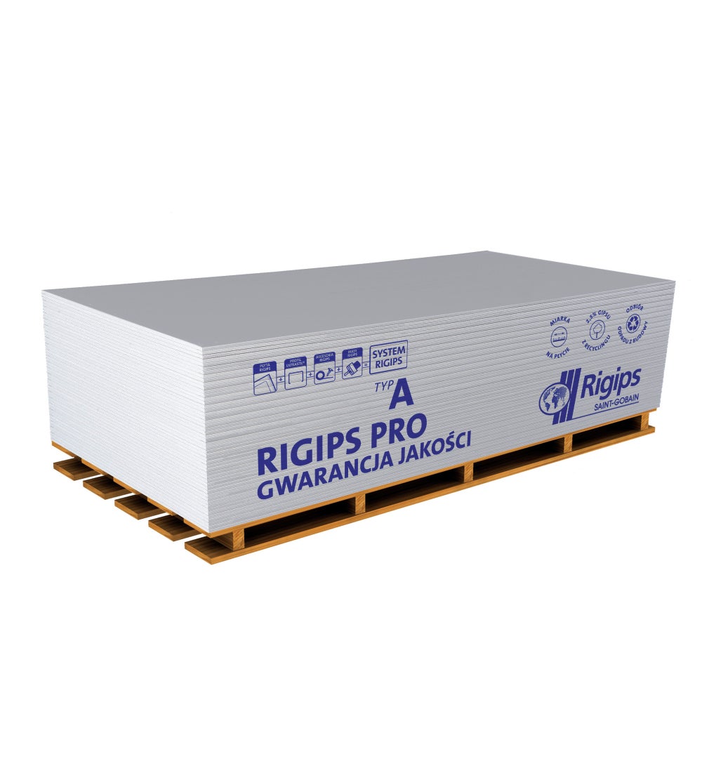 P yta Gipsowo kartonowa Standardowa Rigips PRO 1200x3000x12 5 Mm GKB Typ A p-yta-gipsowo-kartonowa-standardowa-rigips-pro-1200x3000x12-5-mm-gkb-typ-a