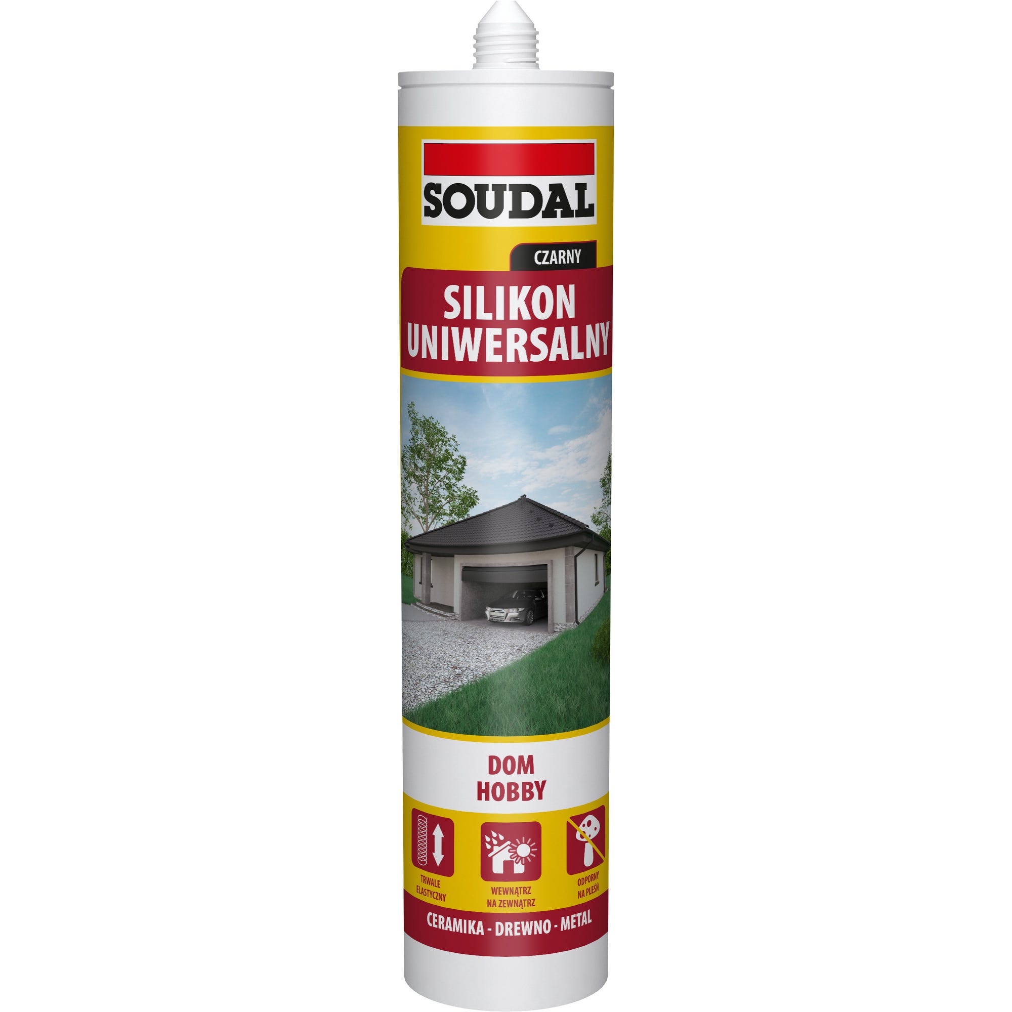 Silikon Soudal czarny 280ml 0