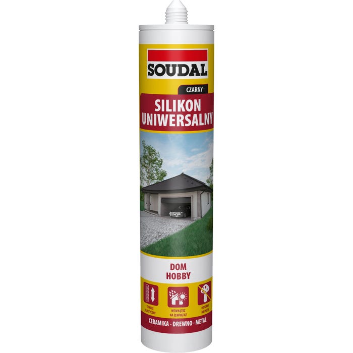 Silikon Soudal czarny 280ml 0