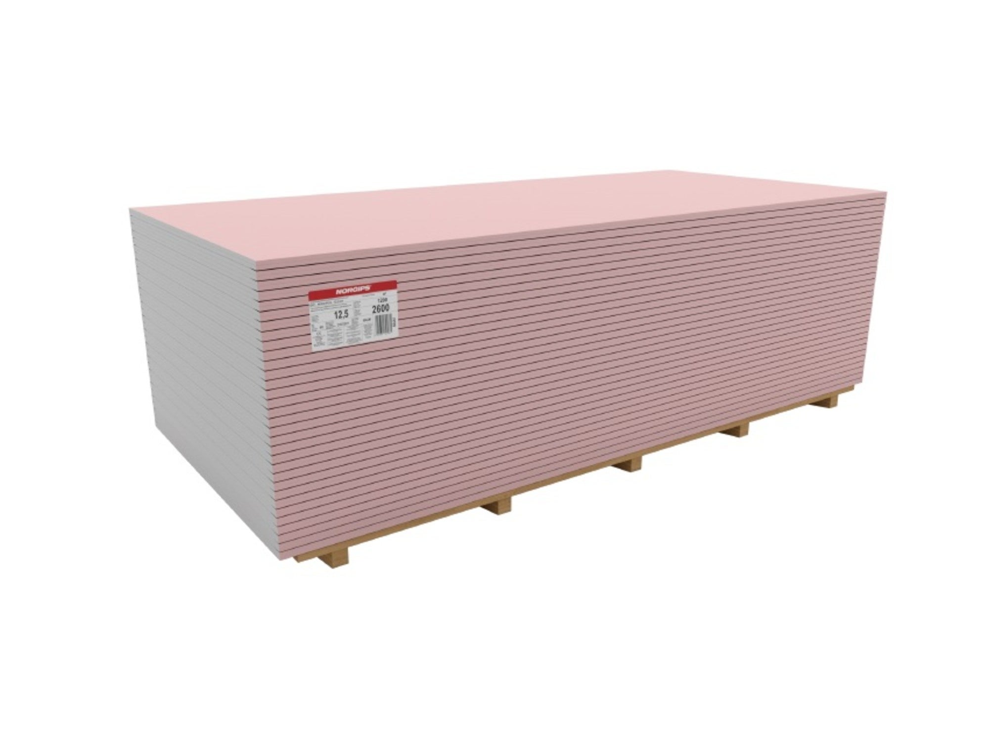 Płyta gipsowo-kartonowa ogniotrwała Norgips 1200x2600x12,5 mm GKF typ DF 2