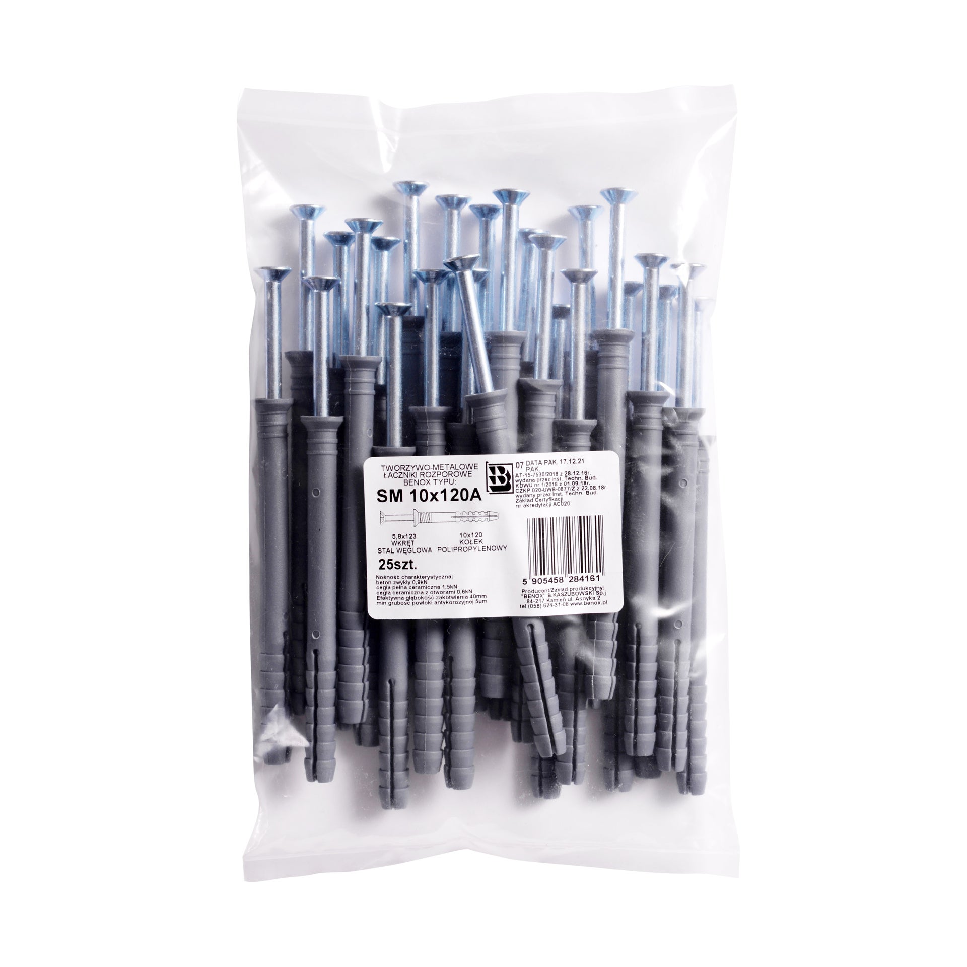 Kołek do szybkiego montażu 10x120 mm (25 szt.) 1