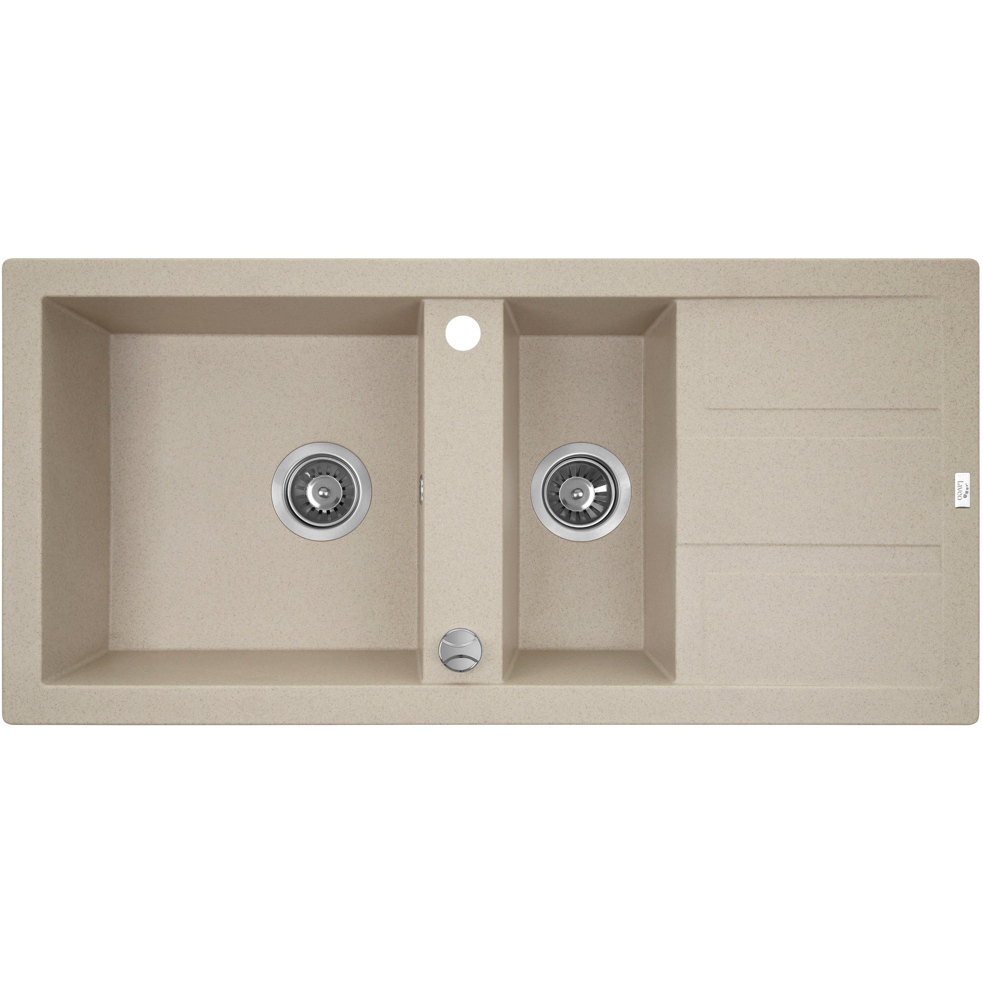 Zlewozmywak granitowy Laveo Barbados 100x48cm SBB_431T