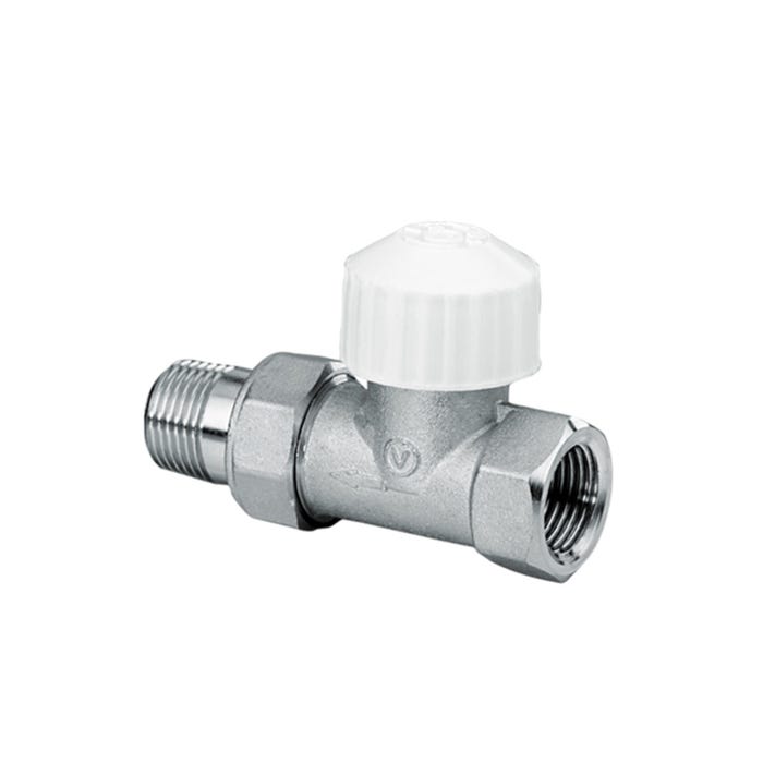 Zawór termostatyczny Vector prosty 3/4" niklowany