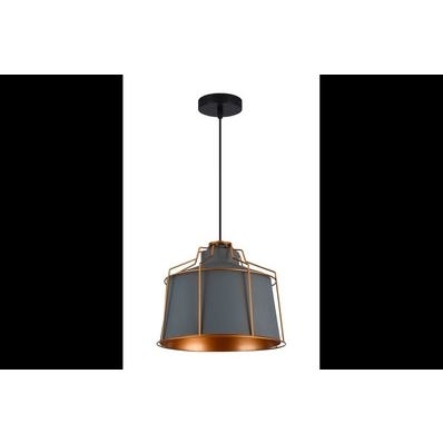Oprawa sufitowa GOA 1x E27, szary, średnica 32cm, materiał metal