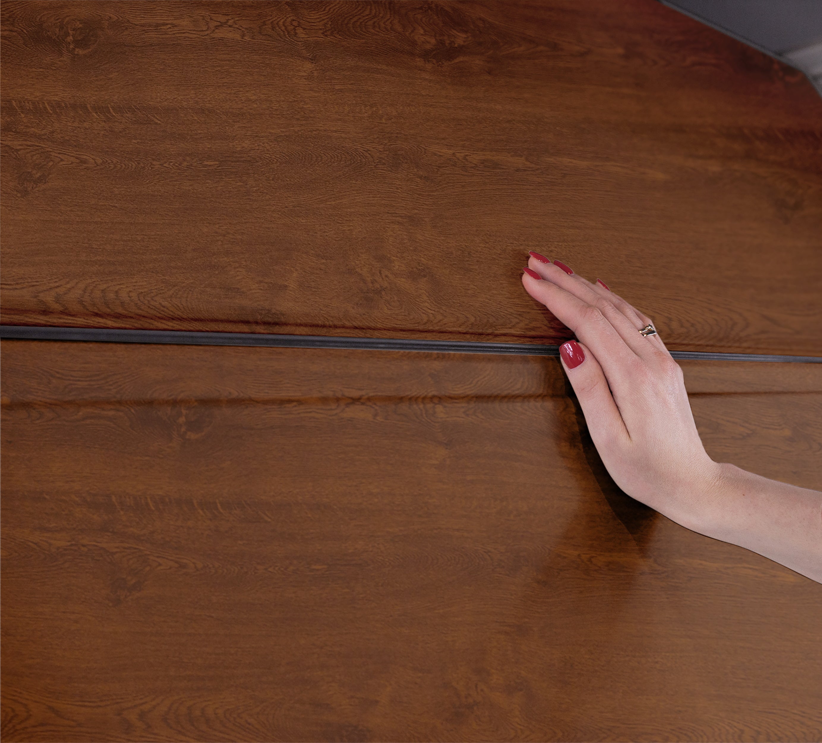 Brama segmentowa Nobla z napędem automatyczna 2500x2125 orzech 5